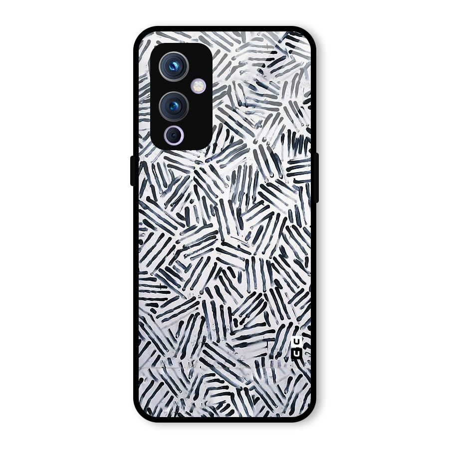 Black Tiny Uneven Glass Back Case for OnePlus 9