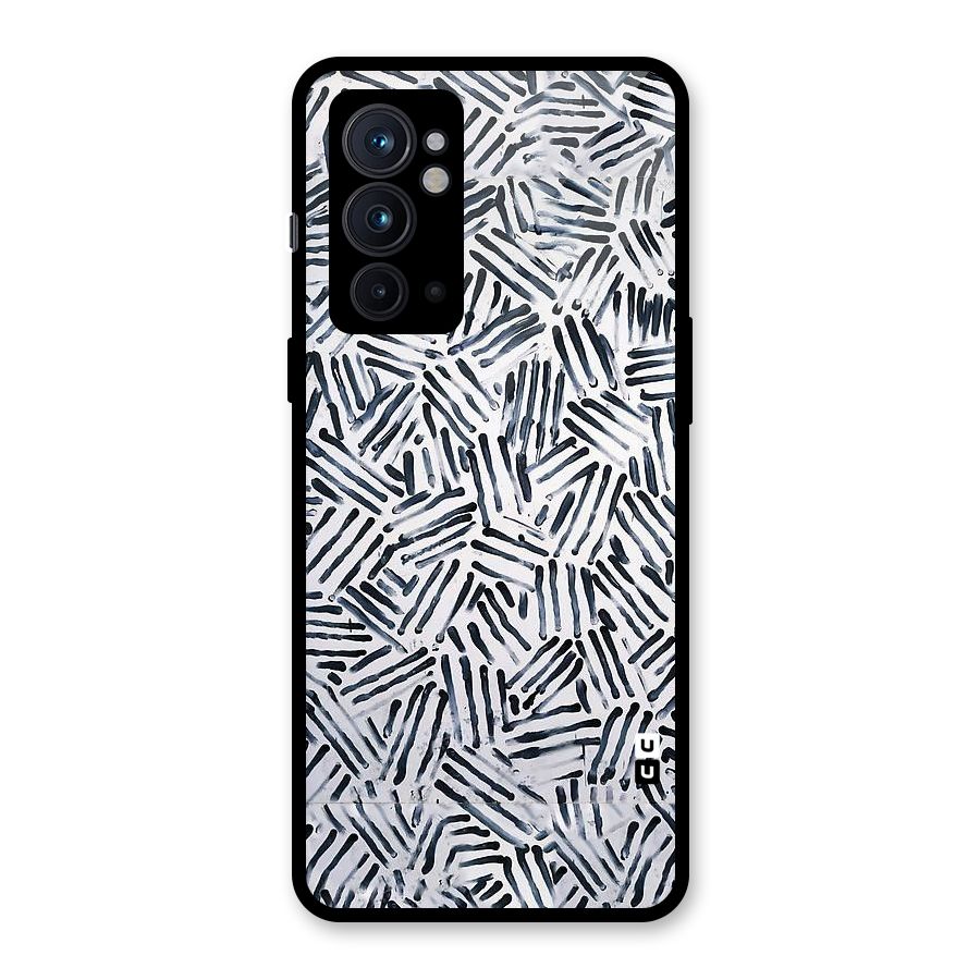 Black Tiny Uneven Glass Back Case for OnePlus 9RT 5G
