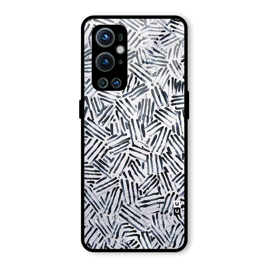 Black Tiny Uneven Glass Back Case for OnePlus 9 Pro