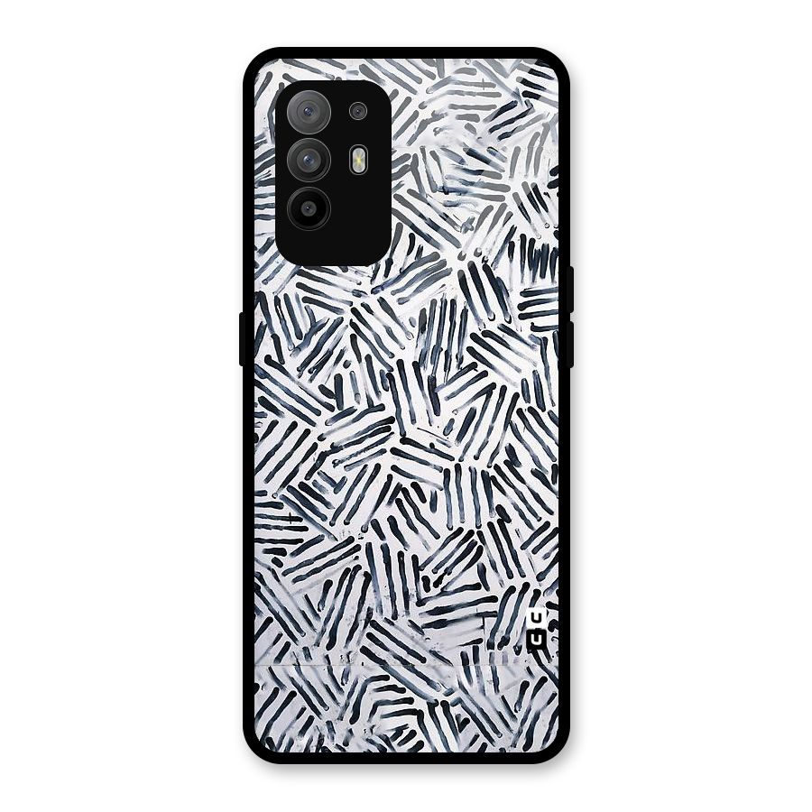 Black Tiny Uneven Glass Back Case for Oppo F19 Pro Plus 5G