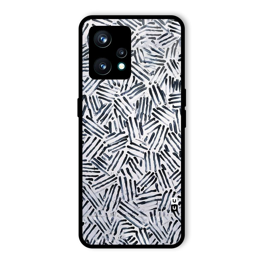 Black Tiny Uneven Glass Back Case for Realme 9 Pro Plus 5G