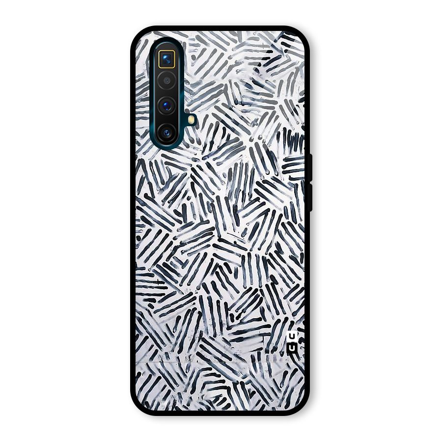Black Tiny Uneven Glass Back Case for Realme X3 SuperZoom