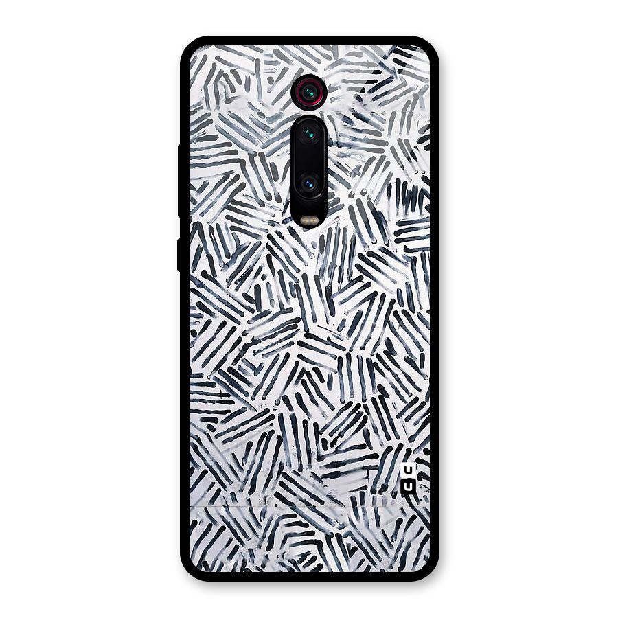 Black Tiny Uneven Glass Back Case for Redmi K20