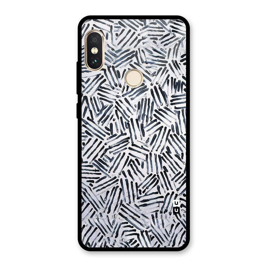 Black Tiny Uneven Glass Back Case for Redmi Note 5 Pro