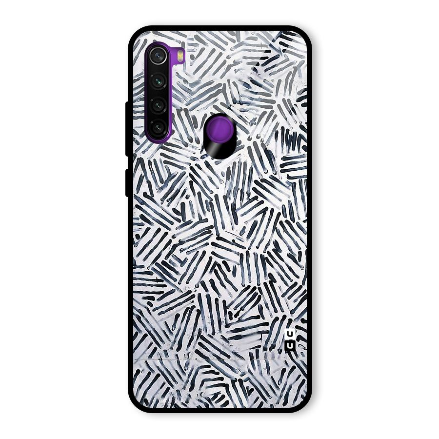 Black Tiny Uneven Glass Back Case for Redmi Note 8