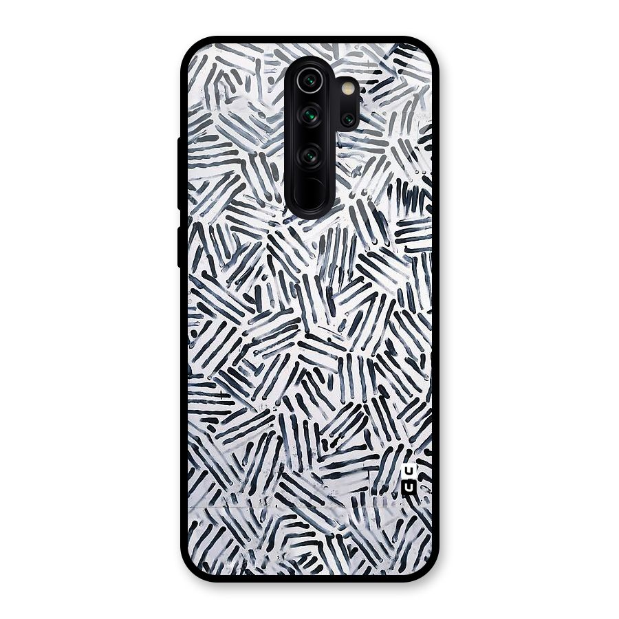 Black Tiny Uneven Glass Back Case for Redmi Note 8 Pro