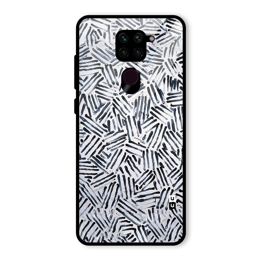 Black Tiny Uneven Glass Back Case for Redmi Note 9
