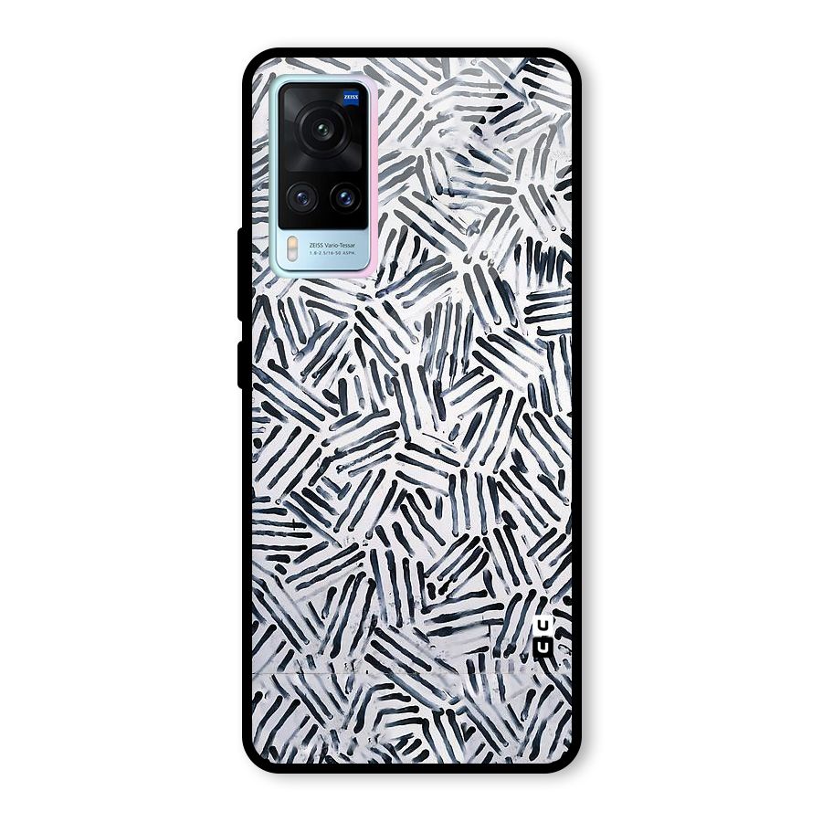 Black Tiny Uneven Glass Back Case for Vivo X60