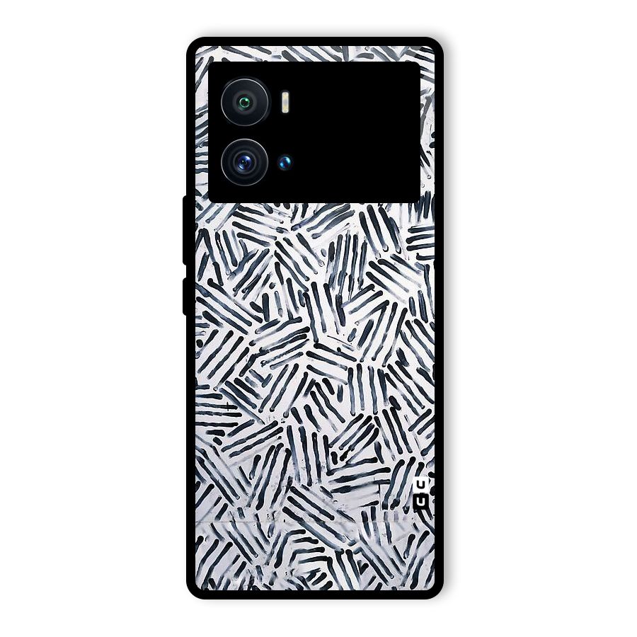 Black Tiny Uneven Glass Back Case for Vivo iQOO 9 Pro