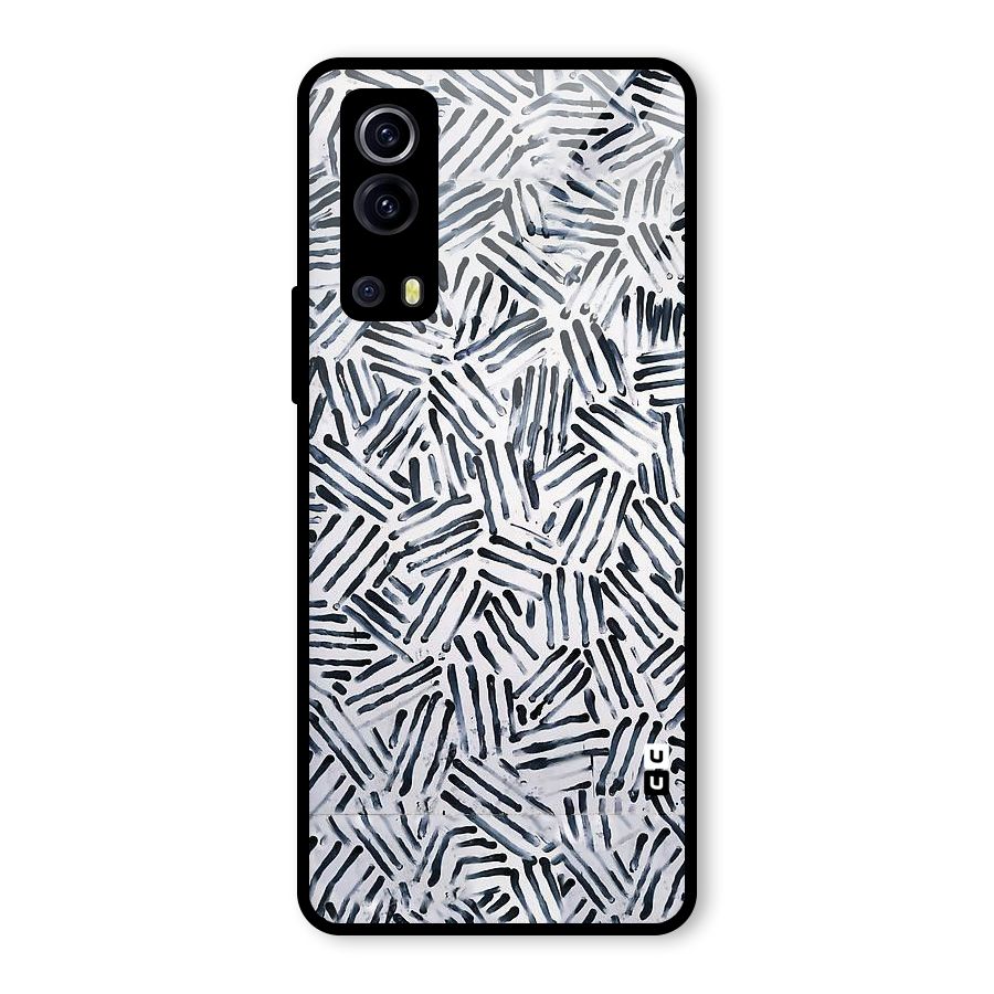 Black Tiny Uneven Glass Back Case for Vivo iQOO Z3