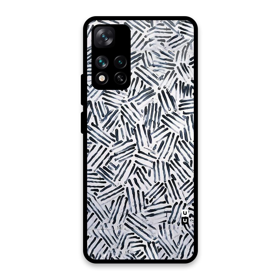 Black Tiny Uneven Glass Back Case for Xiaomi 11i HyperCharge 5G