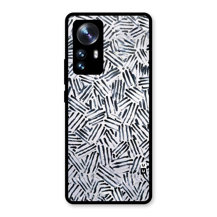 Black Tiny Uneven Glass Back Case for Xiaomi 12 Pro