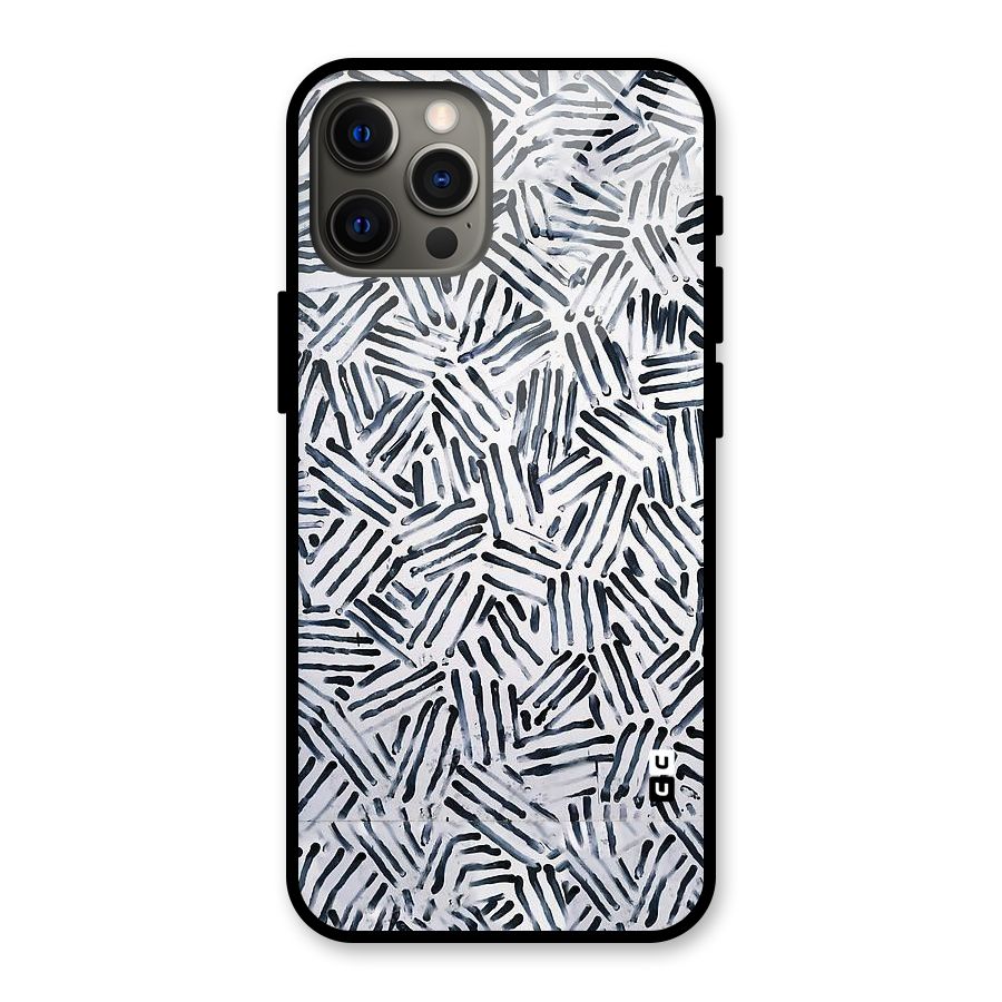 Black Tiny Uneven Glass Back Case for iPhone 12 Pro Max