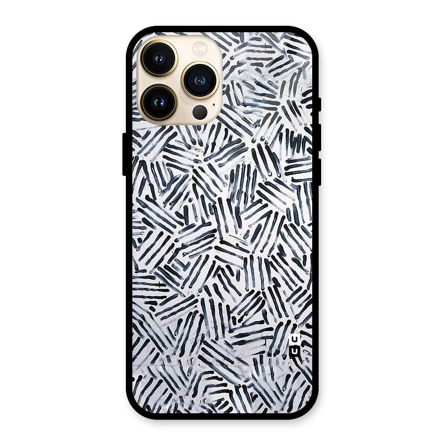Black Tiny Uneven Glass Back Case for iPhone 13 Pro Max