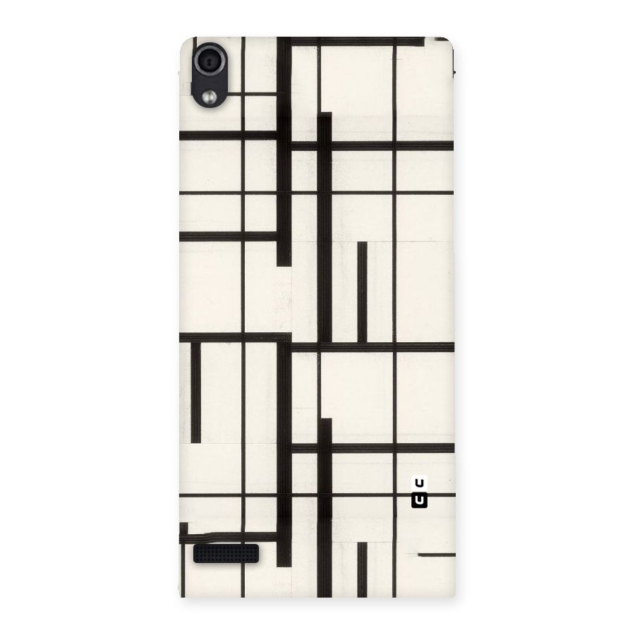 Black Unsymmetry Back Case for Ascend P6