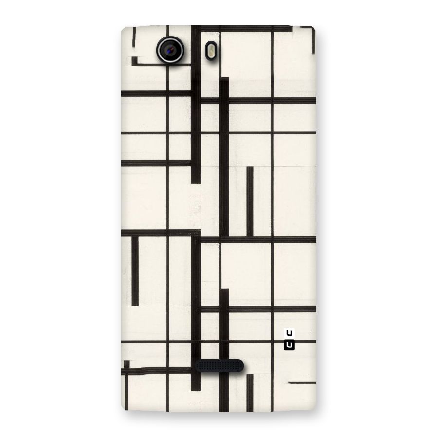 Black Unsymmetry Back Case for Canvas Nitro 2 E311