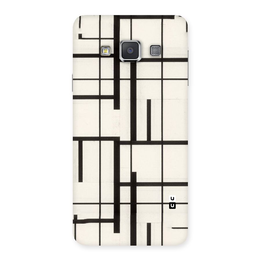 Black Unsymmetry Back Case for Galaxy A3