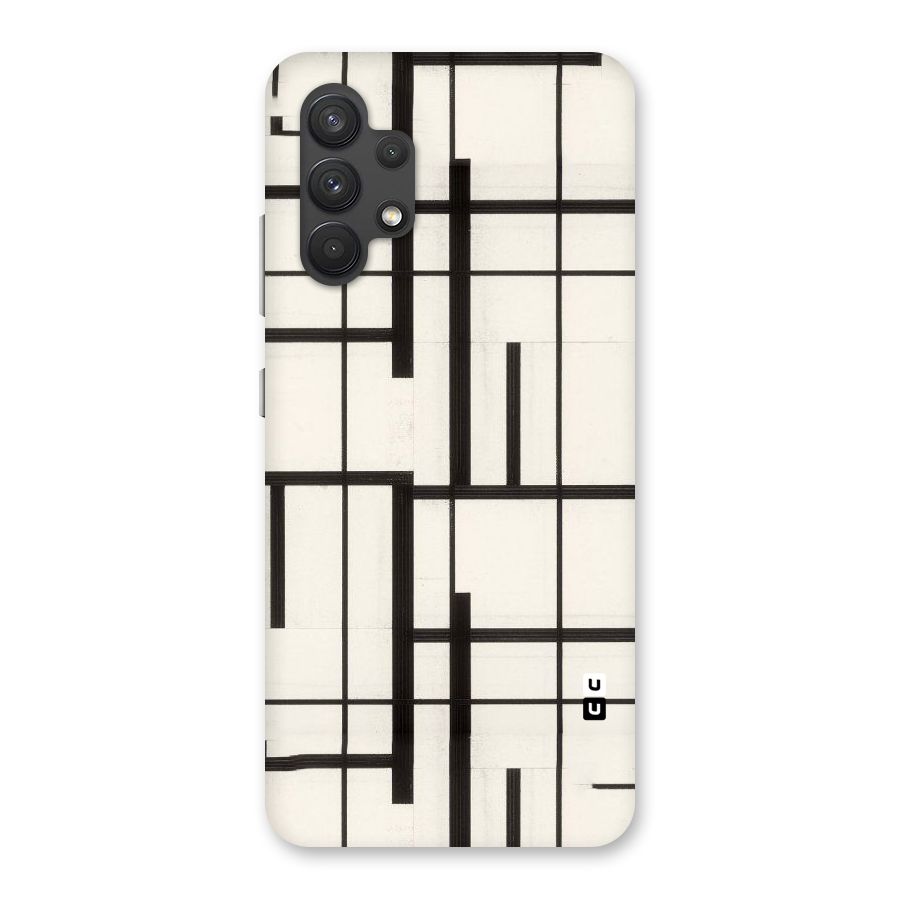 Black Unsymmetry Back Case for Galaxy A32