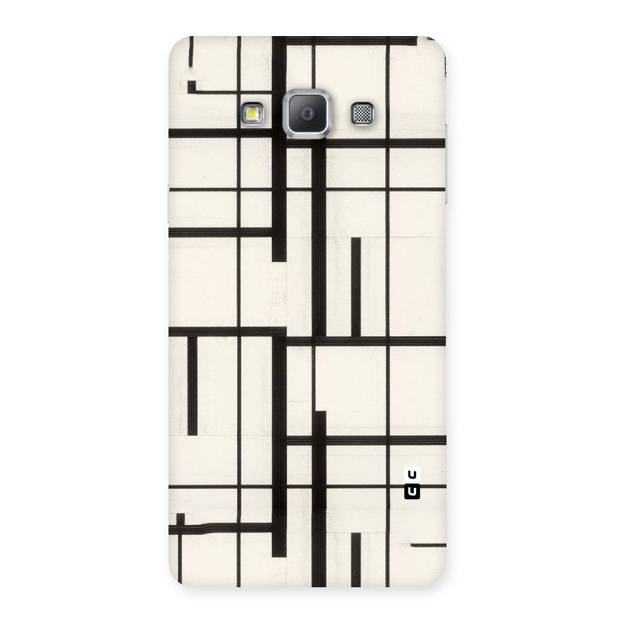 Black Unsymmetry Back Case for Galaxy A7