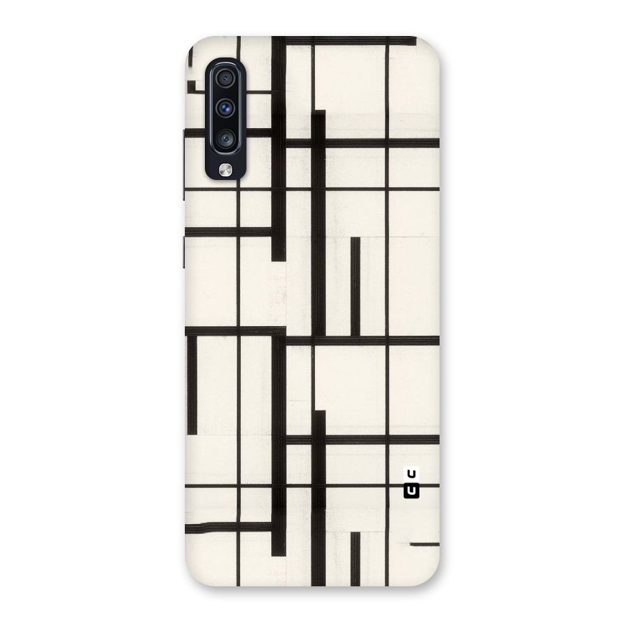 Black Unsymmetry Back Case for Galaxy A70