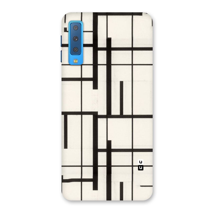 Black Unsymmetry Back Case for Galaxy A7 (2018)