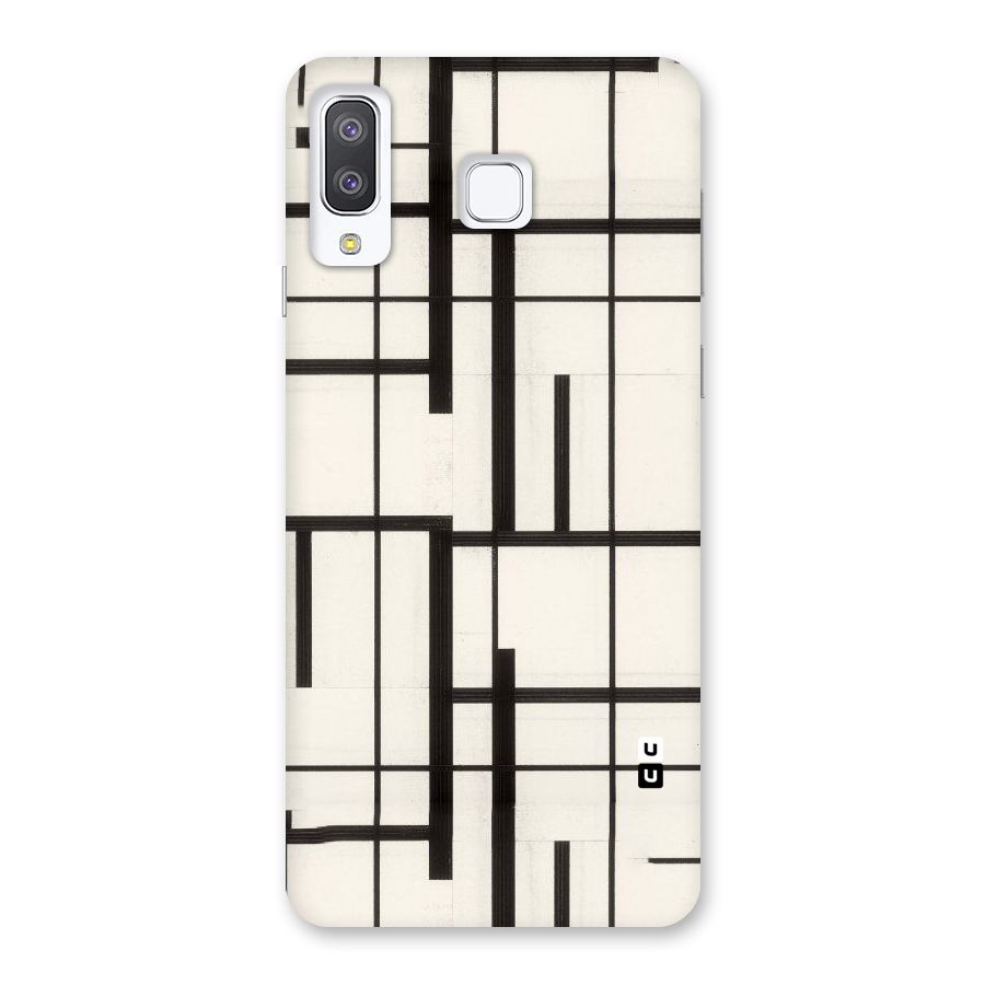 Black Unsymmetry Back Case for Galaxy A8 Star