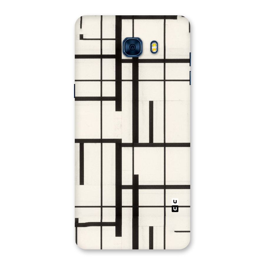 Black Unsymmetry Back Case for Galaxy C7 Pro