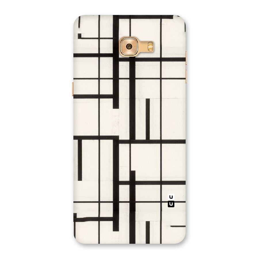 Black Unsymmetry Back Case for Galaxy C9 Pro