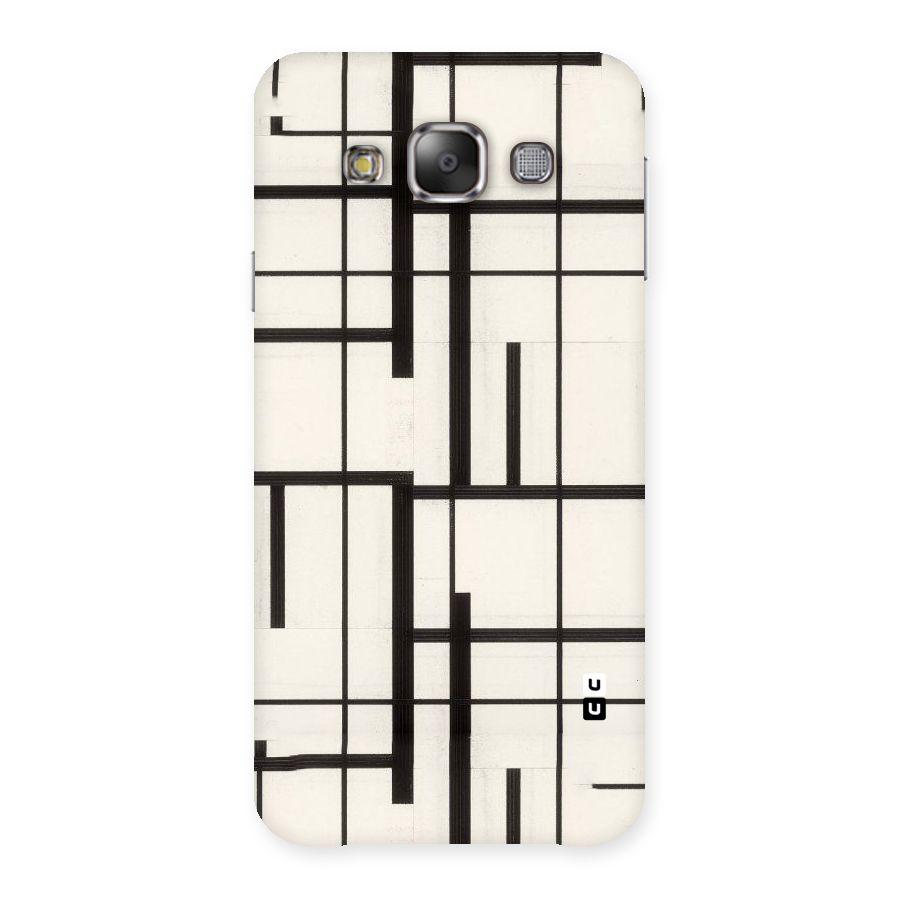 Black Unsymmetry Back Case for Galaxy E7