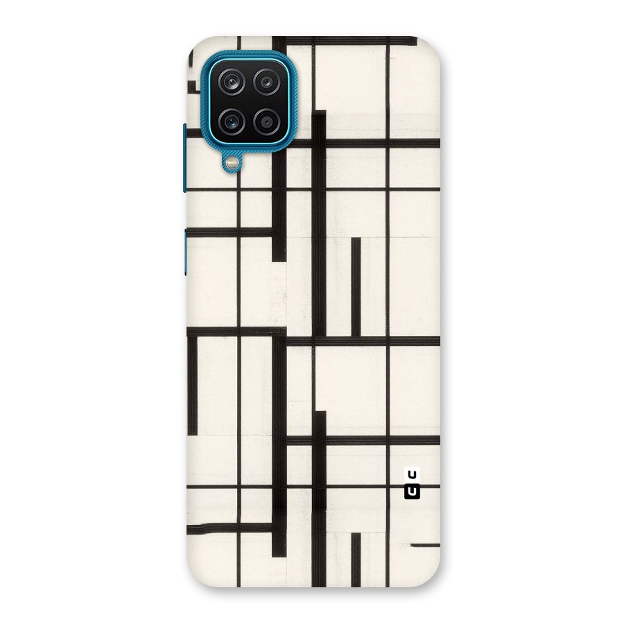 Black Unsymmetry Back Case for Galaxy F12