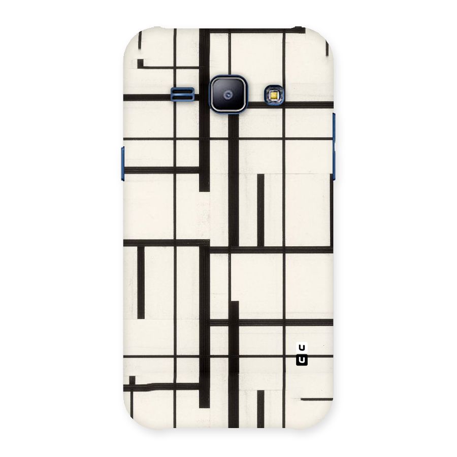 Black Unsymmetry Back Case for Galaxy J1