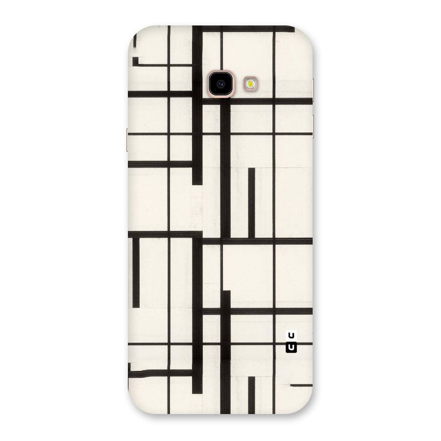 Black Unsymmetry Back Case for Galaxy J4 Plus