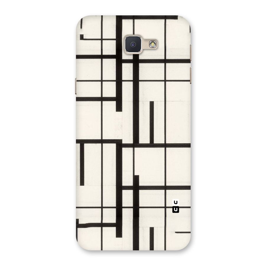 Black Unsymmetry Back Case for Galaxy J5 Prime
