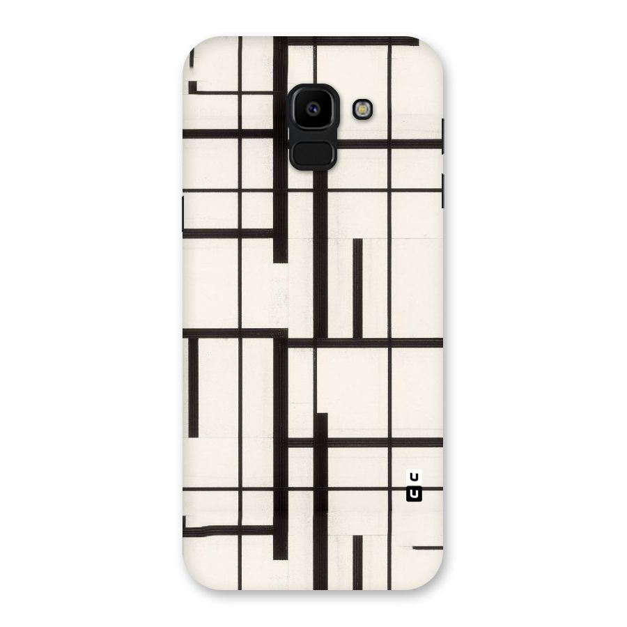 Black Unsymmetry Back Case for Galaxy J6