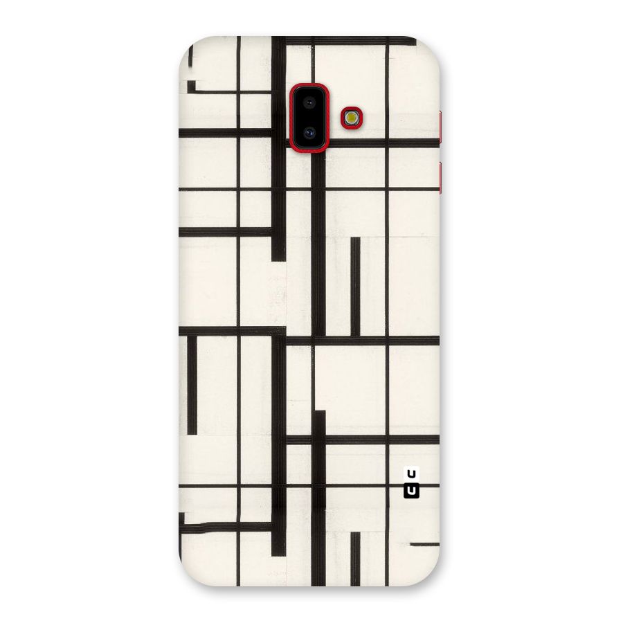 Black Unsymmetry Back Case for Galaxy J6 Plus