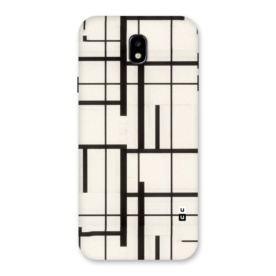 Black Unsymmetry Back Case for Galaxy J7 Pro