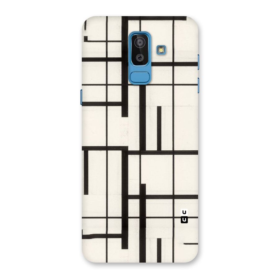Black Unsymmetry Back Case for Galaxy J8