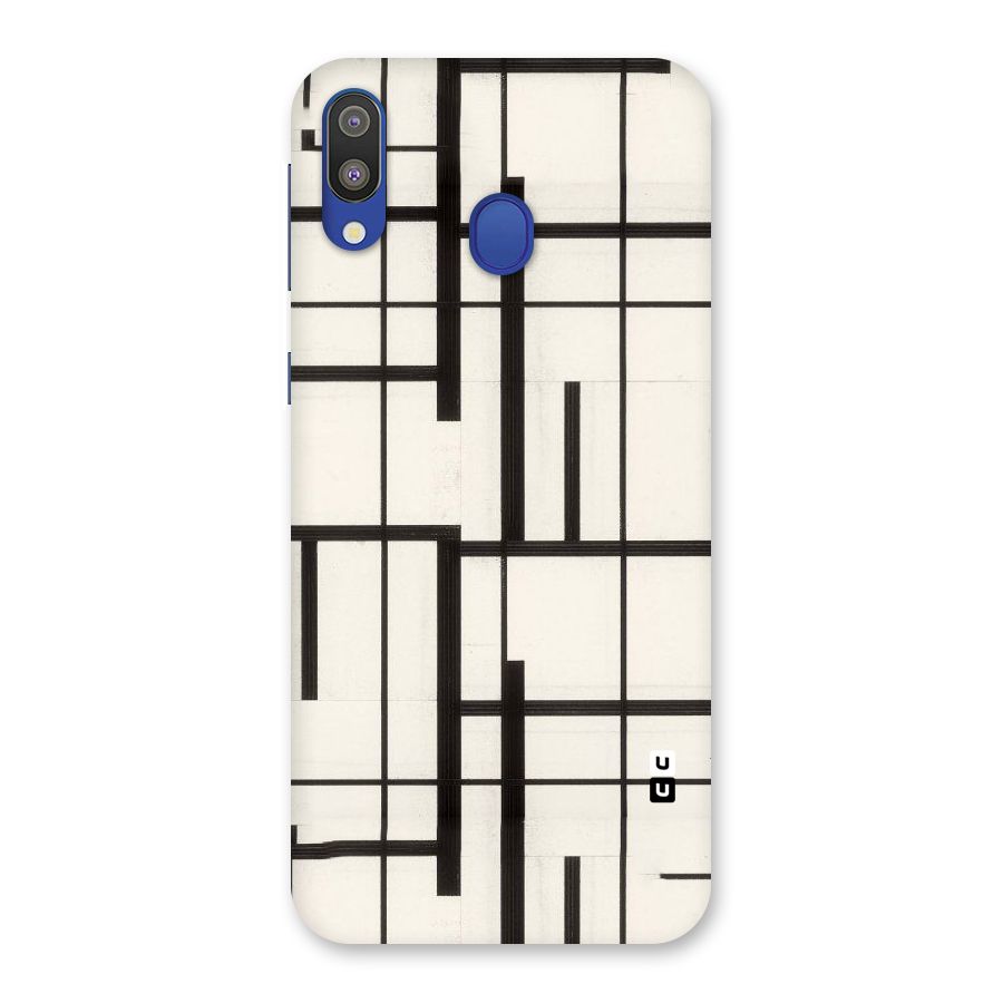 Black Unsymmetry Back Case for Galaxy M20