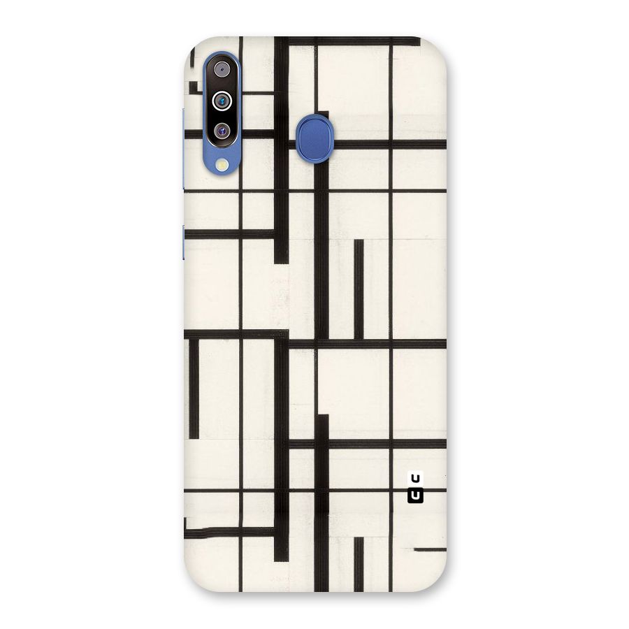 Black Unsymmetry Back Case for Galaxy M30