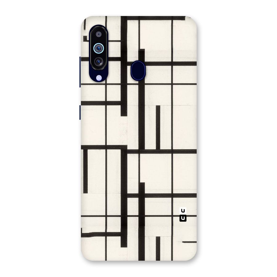 Black Unsymmetry Back Case for Galaxy M40