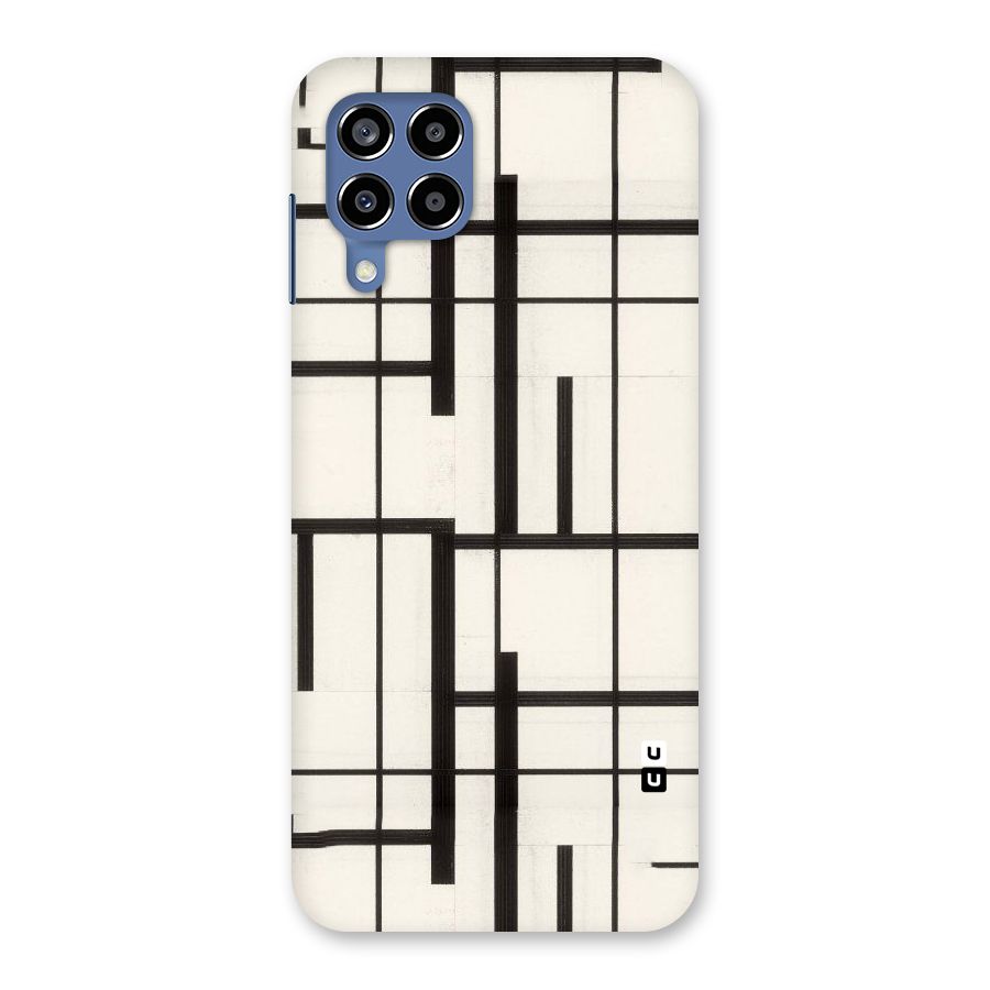 Black Unsymmetry Back Case for Galaxy M53 5G