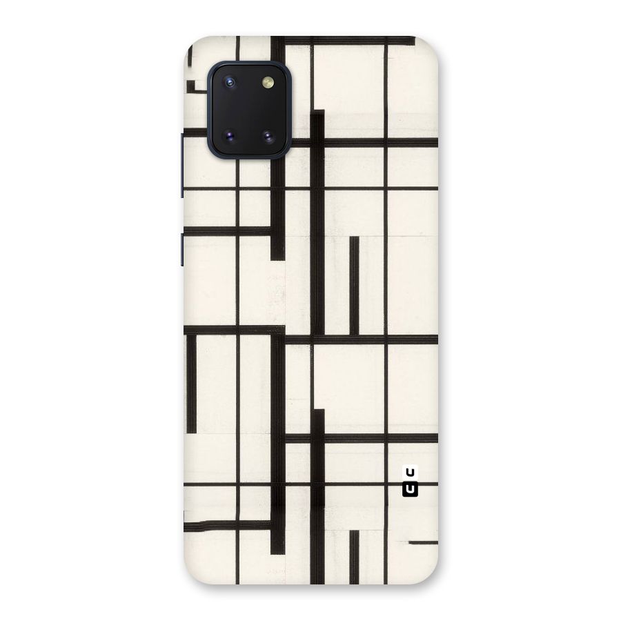 Black Unsymmetry Back Case for Galaxy Note 10 Lite