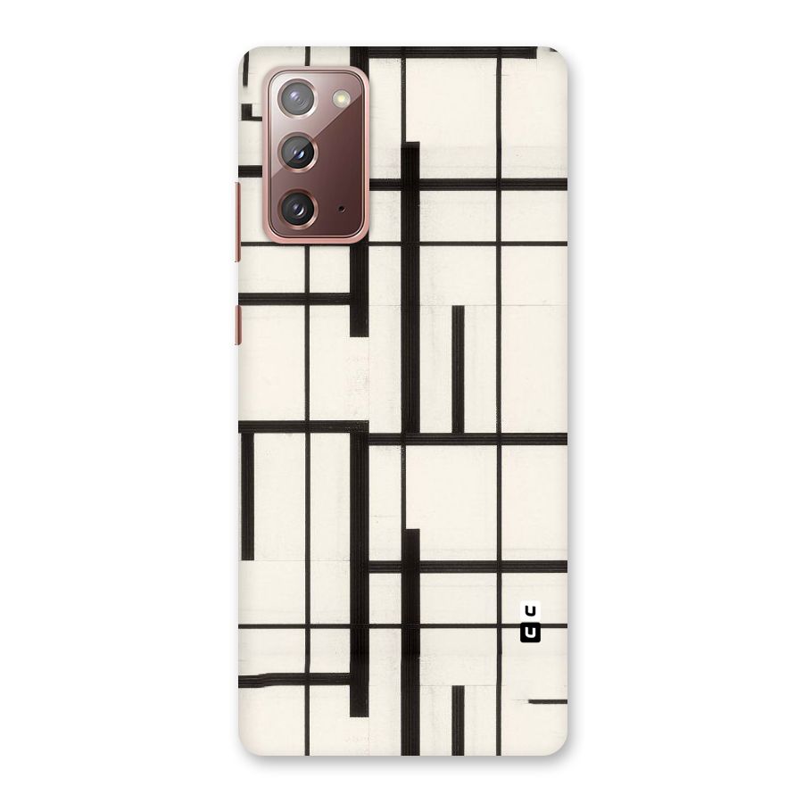 Black Unsymmetry Back Case for Galaxy Note 20