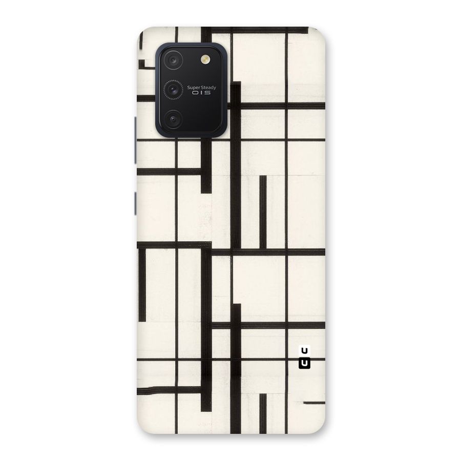 Black Unsymmetry Back Case for Galaxy S10 Lite