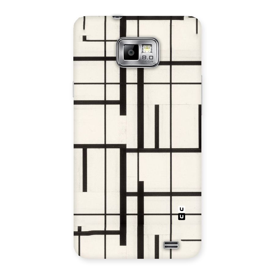 Black Unsymmetry Back Case for Galaxy S2