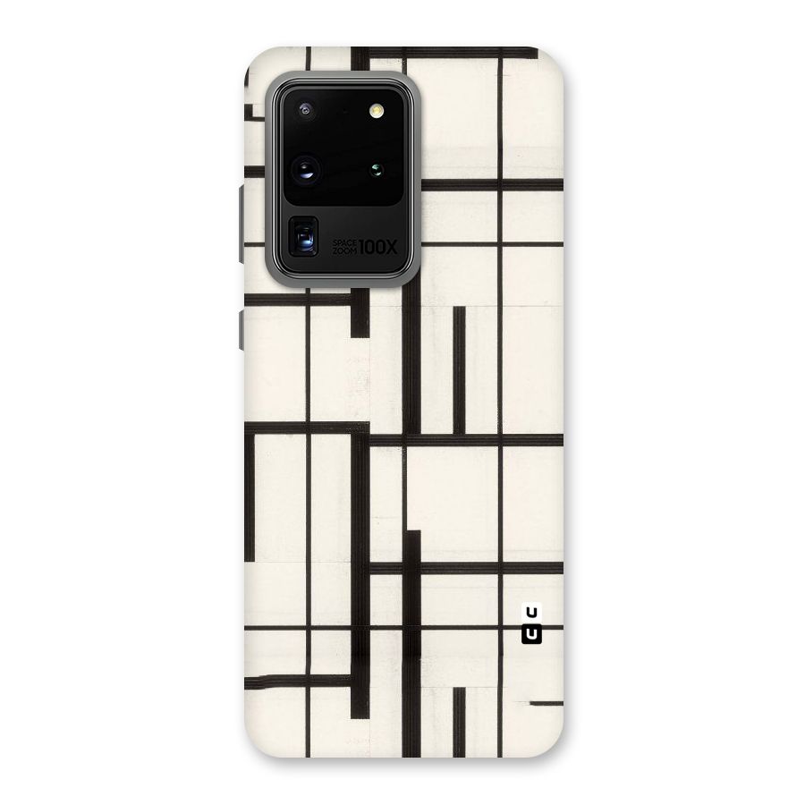 Black Unsymmetry Back Case for Galaxy S20 Ultra