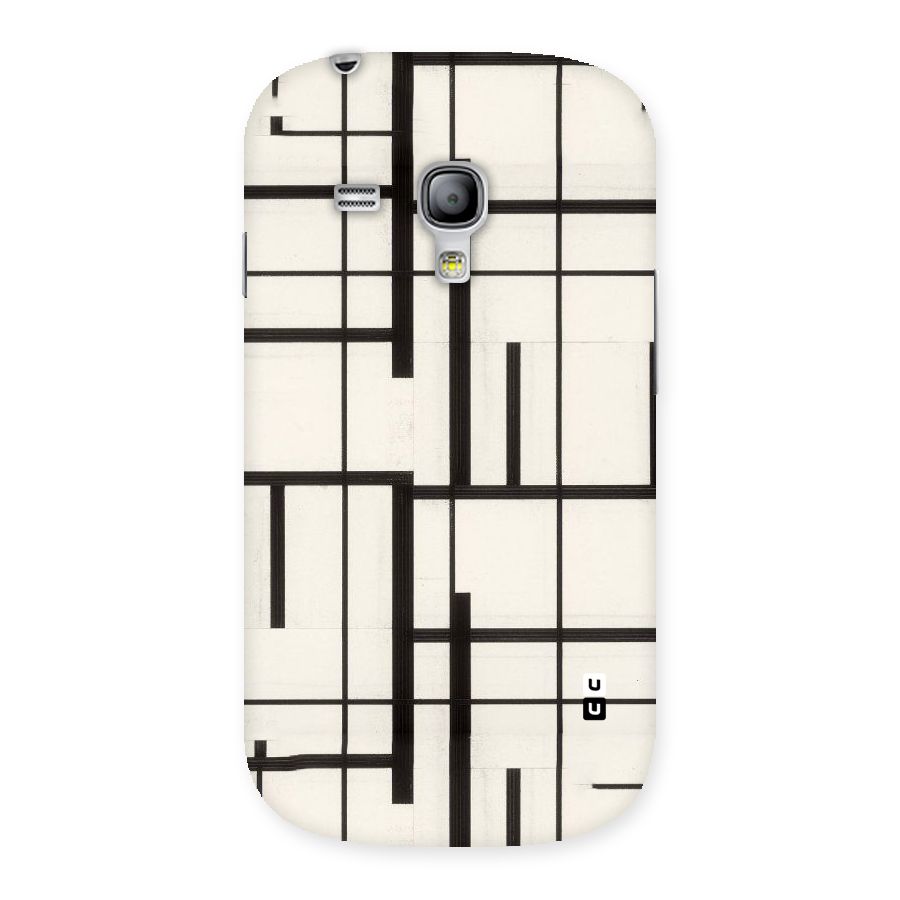 Black Unsymmetry Back Case for Galaxy S3 Mini