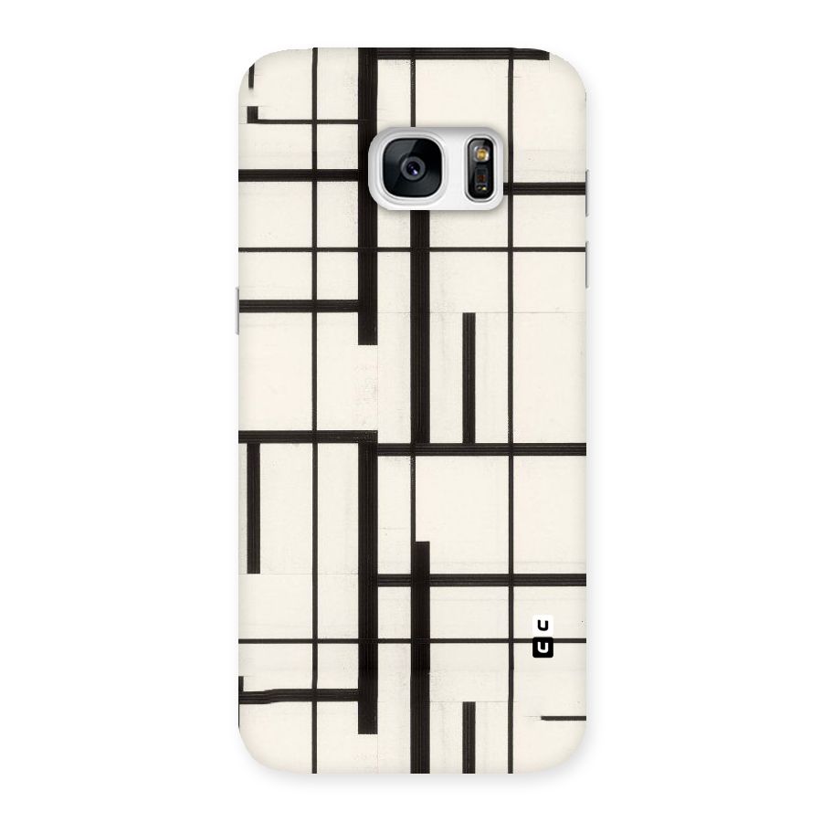 Black Unsymmetry Back Case for Galaxy S7 Edge