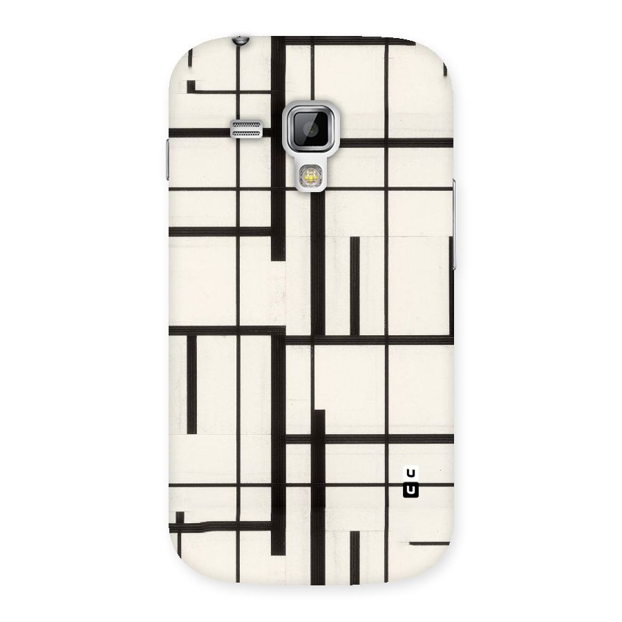 Black Unsymmetry Back Case for Galaxy S Duos