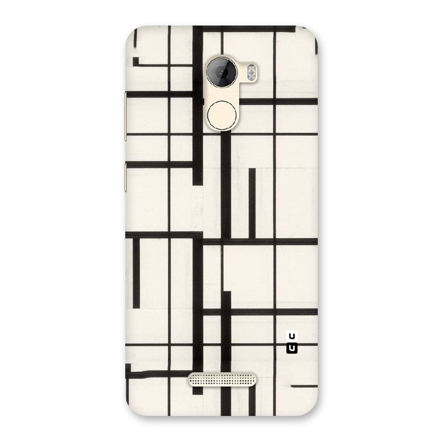 Black Unsymmetry Back Case for Gionee A1 LIte